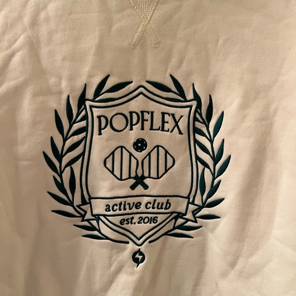 POPFLEX | Blogilates Cream Sweatshirt with Logo - Picture 2 of 5
